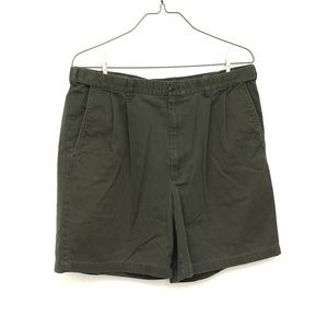 Haggar Men's 38 Stretch Shorts - Green Khaki
